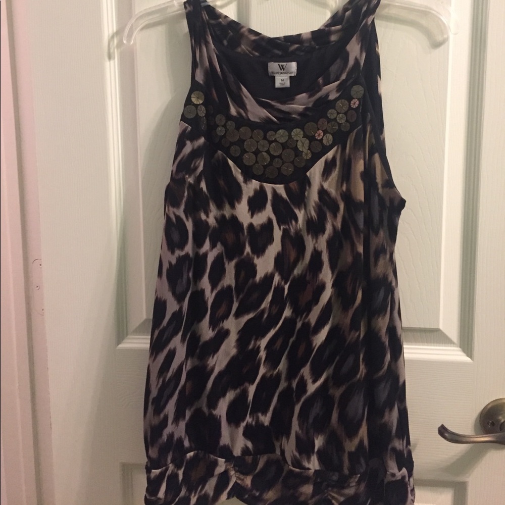 Animal print top