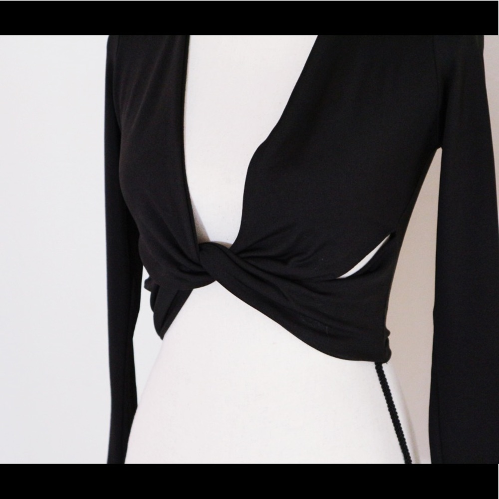 Long sleeved crop top - Picture 3 of 4