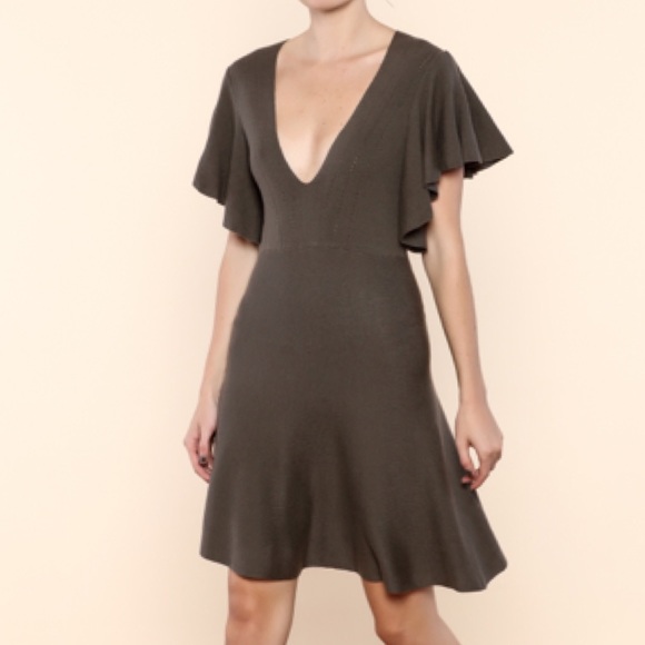 FREE PEOPLE 👭Jodi Sweater Dress Dk Grey S - Picture 2 of 6