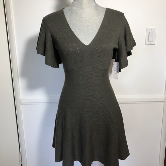 FREE PEOPLE 👭Jodi Sweater Dress Dk Grey S - Picture 3 of 6
