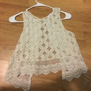 $5 open back crop top