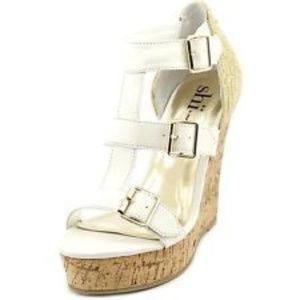 GODDESS OPEN TOE WEDGE HEELS