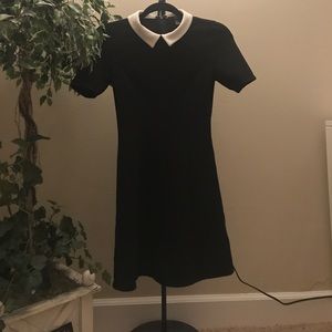Collar black & white skater dress ❤️