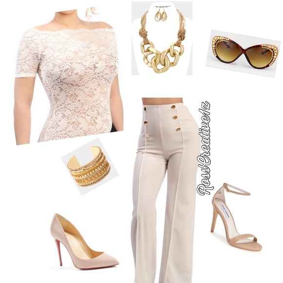 Ivory Lace Bodysuit - Picture 2 of 2