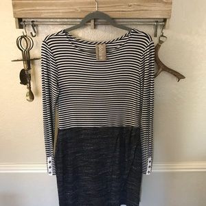 Anthropologie Dolan Women's Mixed stripe dress.