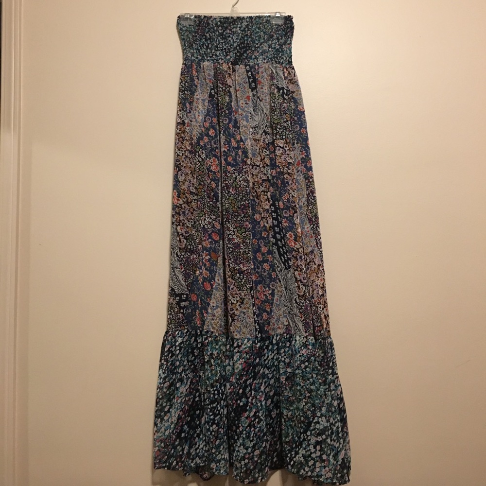 Long floral maxi dress