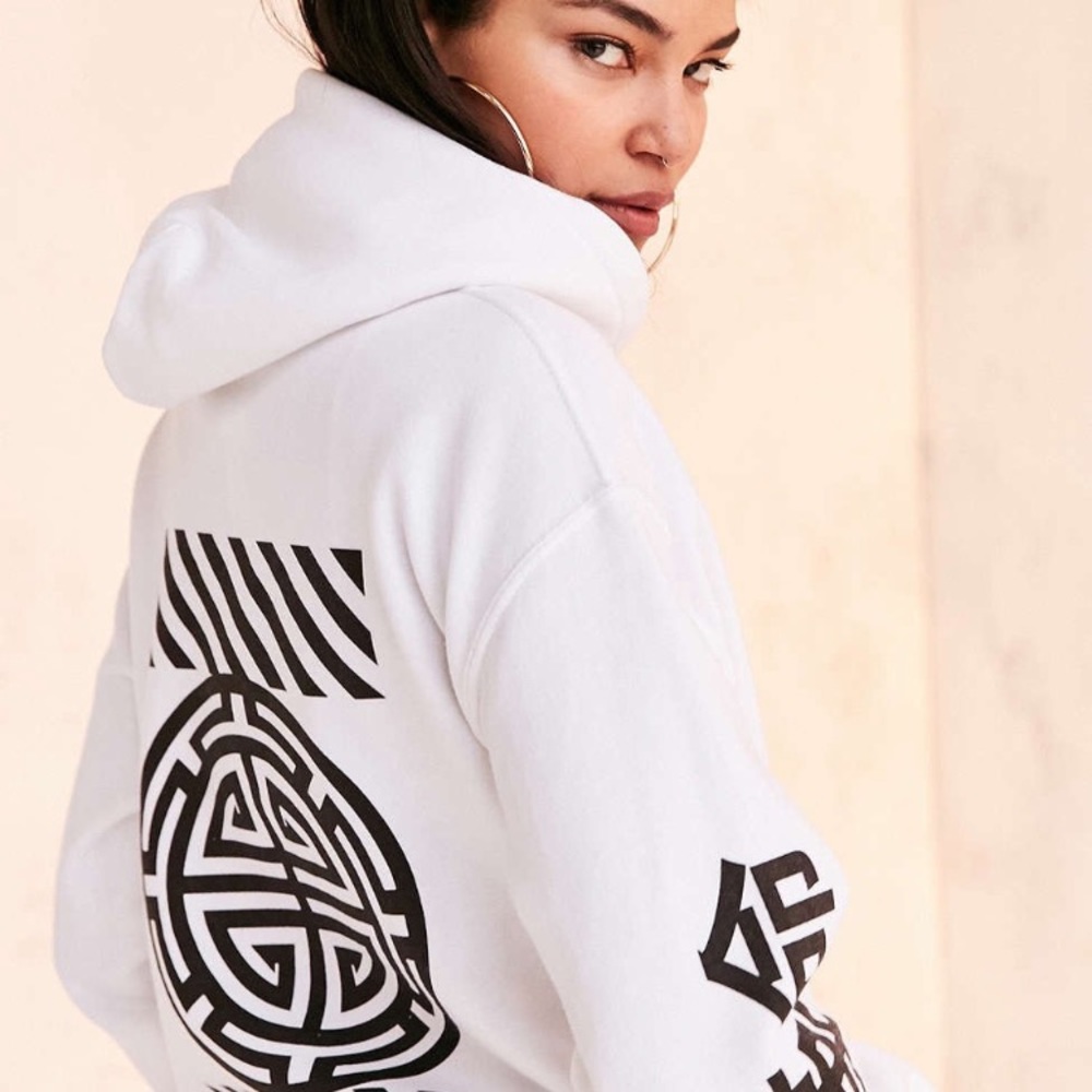 BDG Urban Outfitters Graphic Hoodie - White