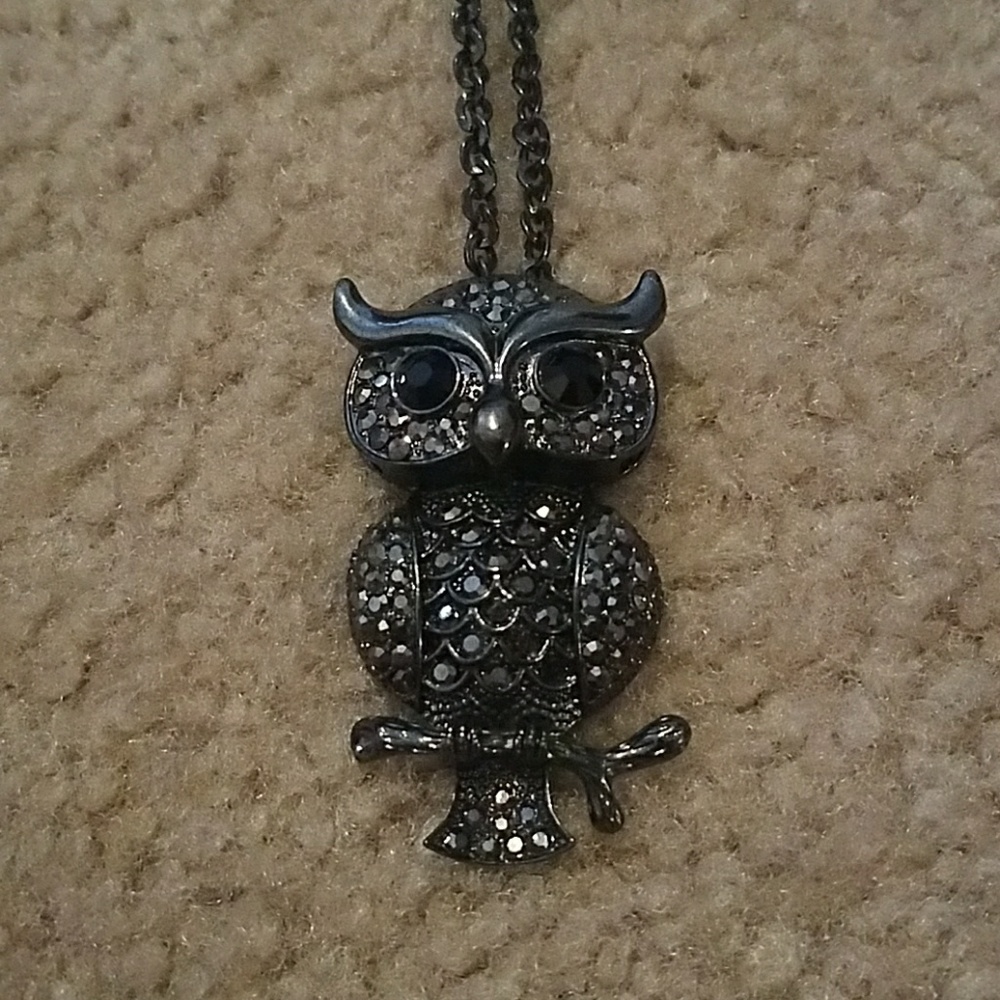 🦉Sparkly Owl Necklace