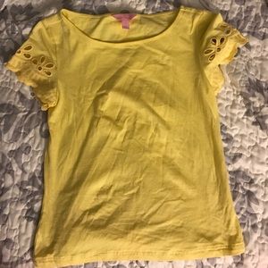 Lilly Pulitzer yellow shirt