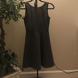 Backless grey skater dress