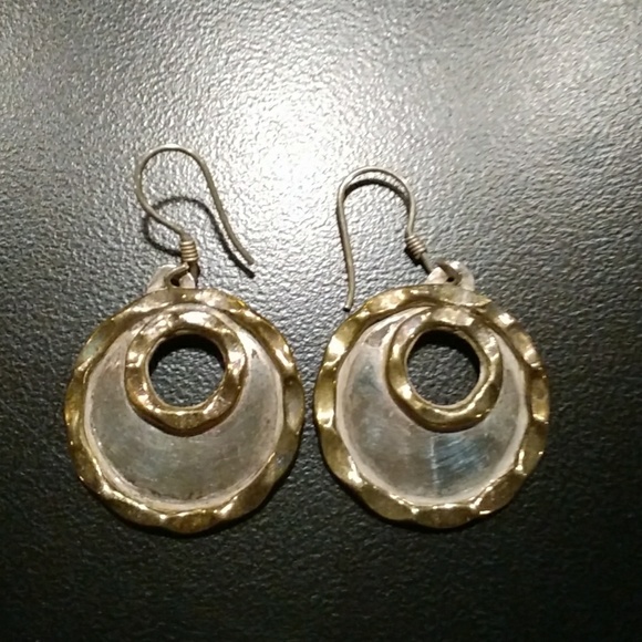 Sterling Silver circle earrings - Picture 1 of 7