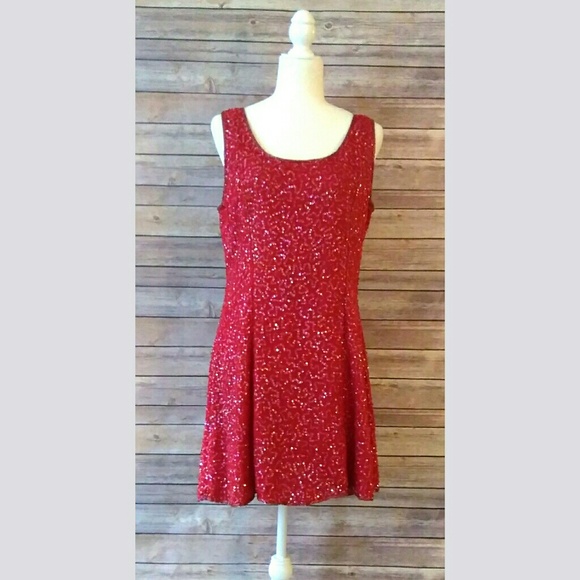 Laurence Kazar Dresses & Skirts - Laurence Kazar vintage sequined cocktail dress