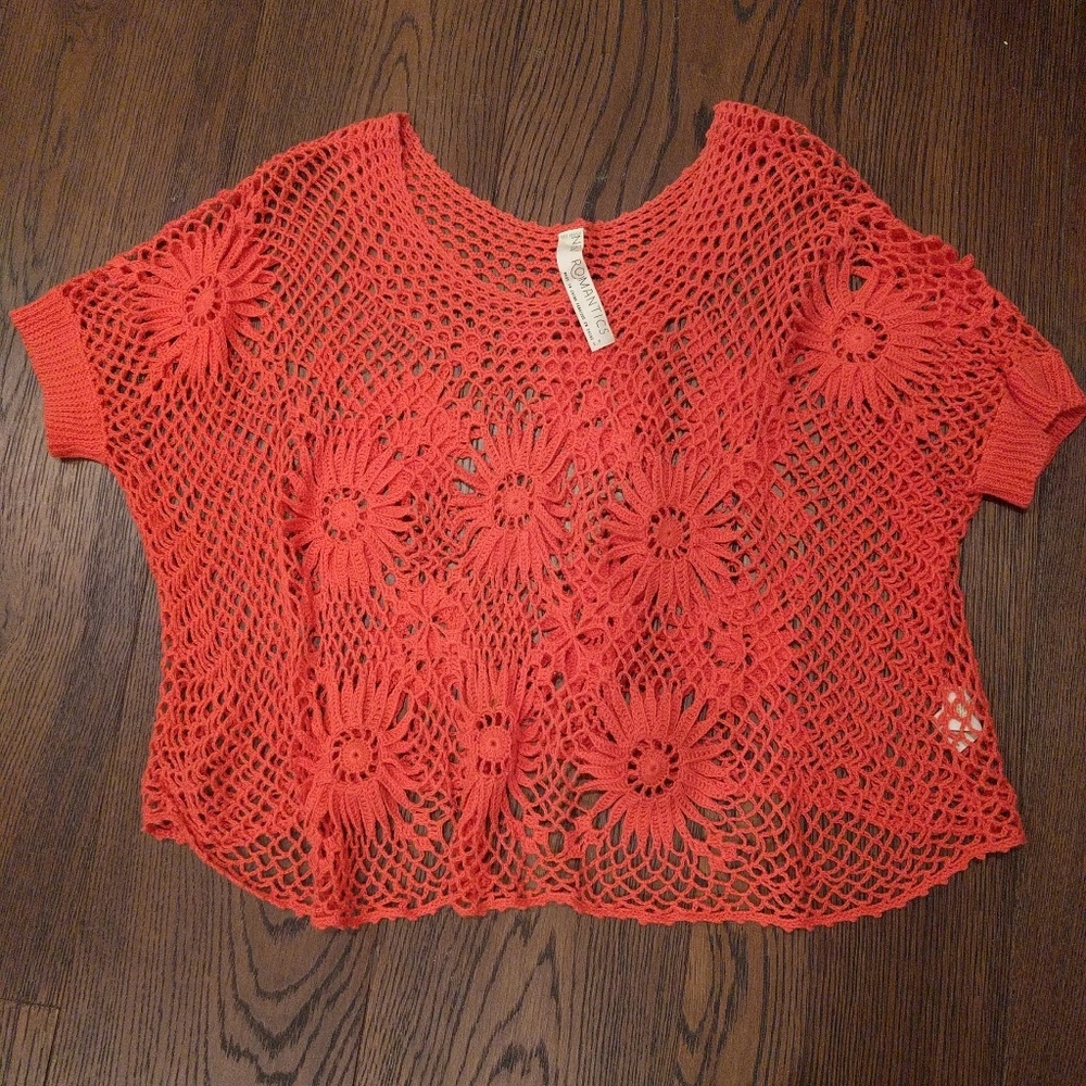 Free People Bloom boho crochet top