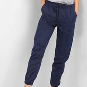navy gap joggers