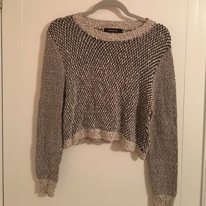 Olivaceous cropped sweater