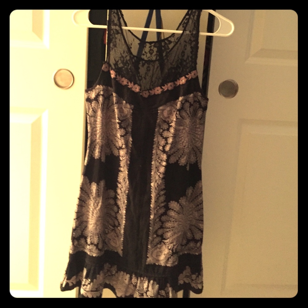 Black lace free people dress!