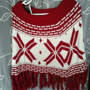 Quilted Peruvian Style Poncho