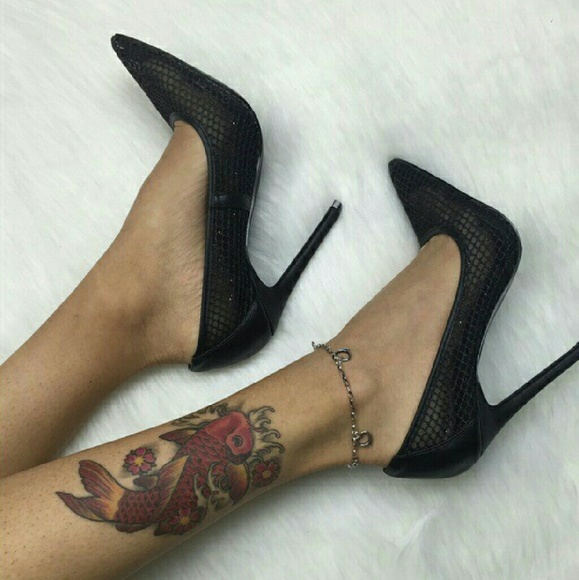 Sexy Sheer & Sparkle Pumps - Picture 3 of 3