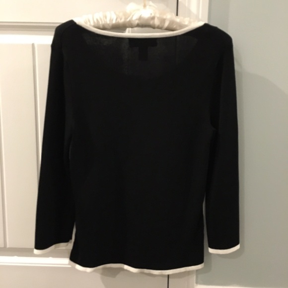 Black with White Trim Top - Picture 2 of 3