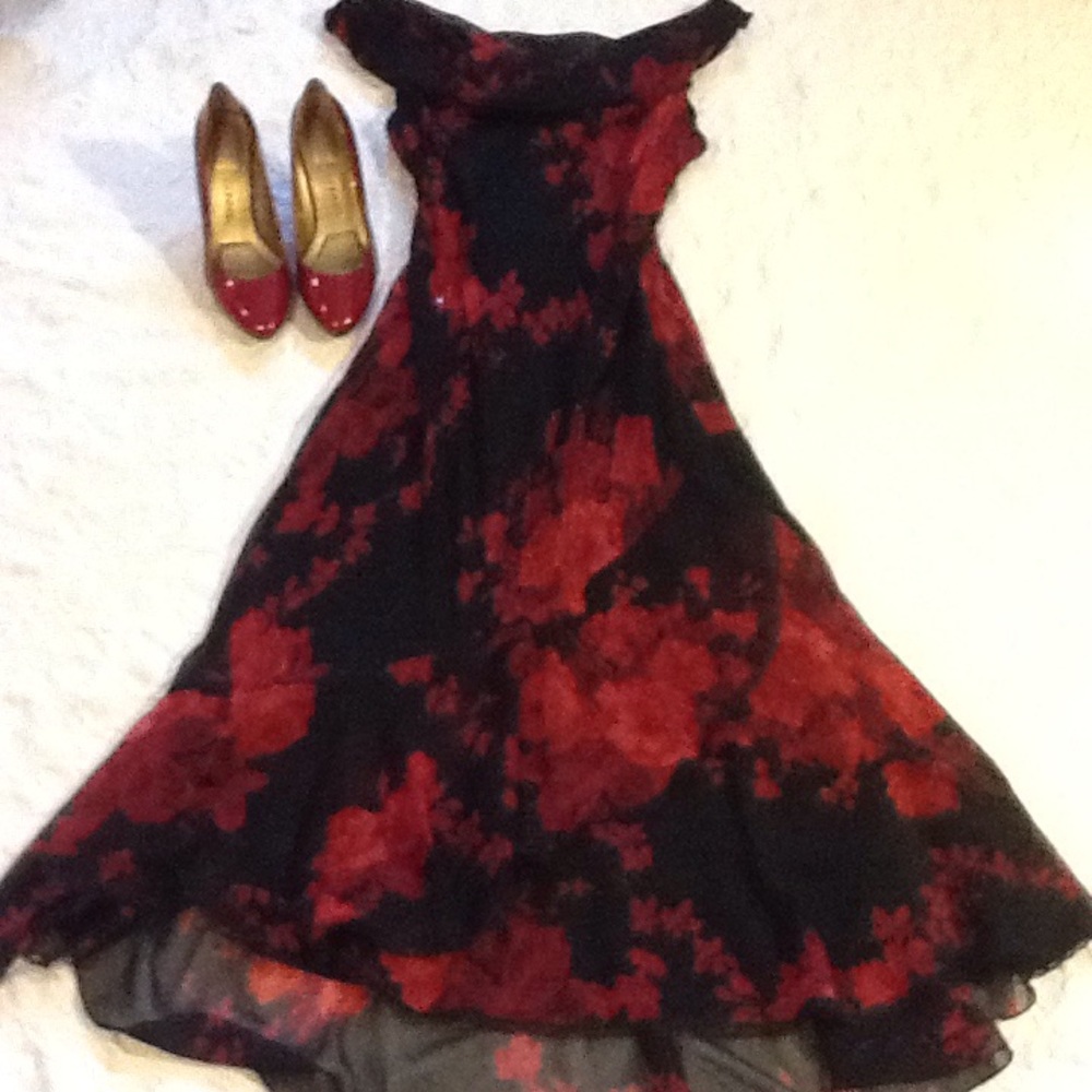 Elegant evening dress for a night out on the town.