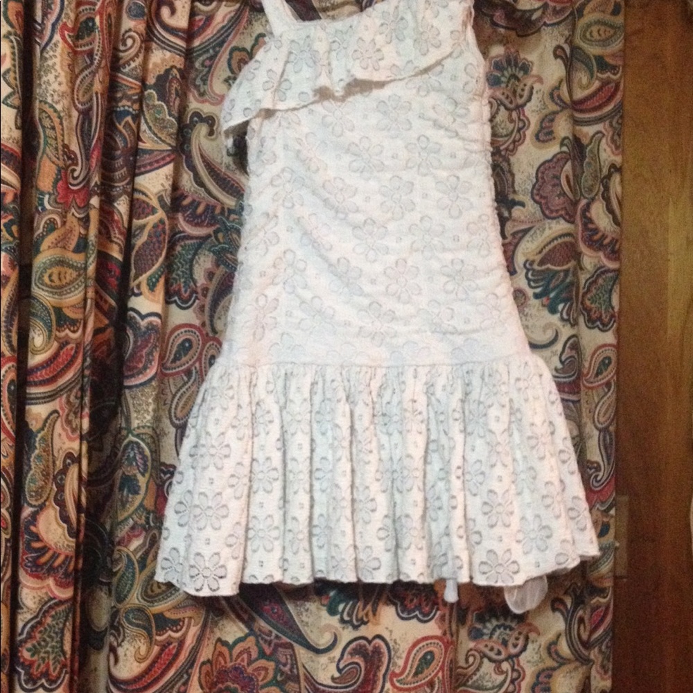 White floral dress