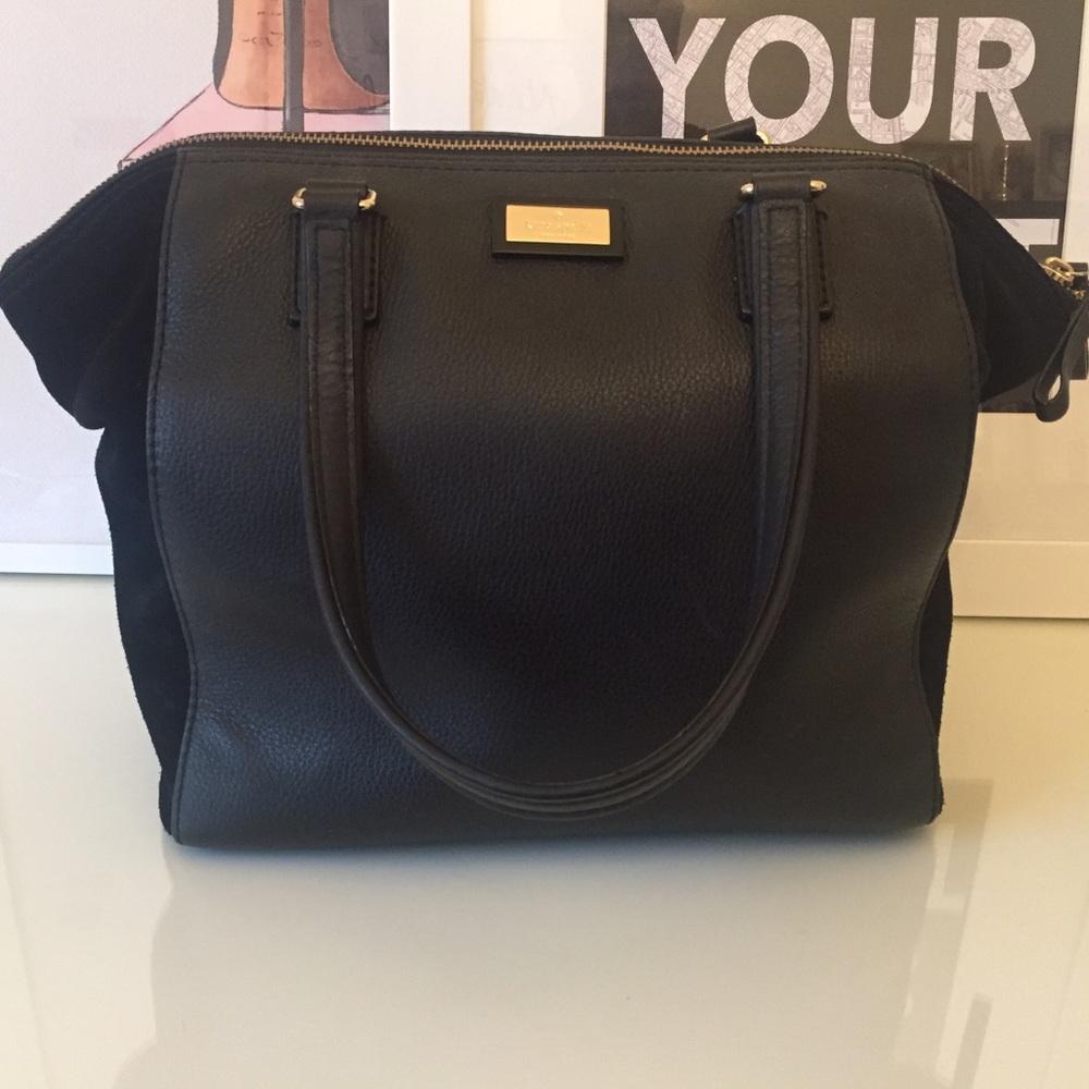 Kate Spade ♠️ Bag w/suede sleek panels