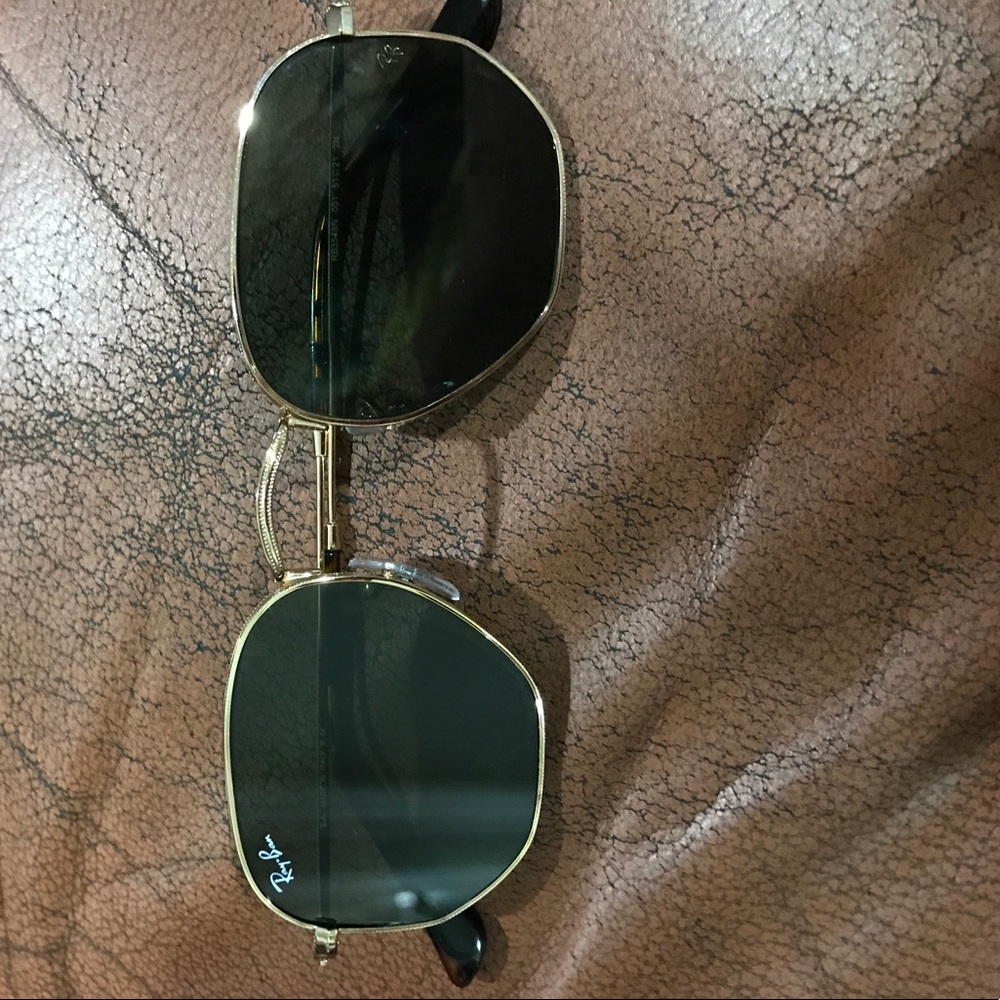 Ray Ban hexagonal flat lens sunglasses