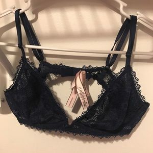 Victorias Secret Navy Blue Underwire Bralette.