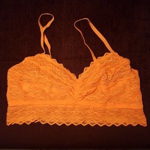 Orange PINK bralette NWOT
