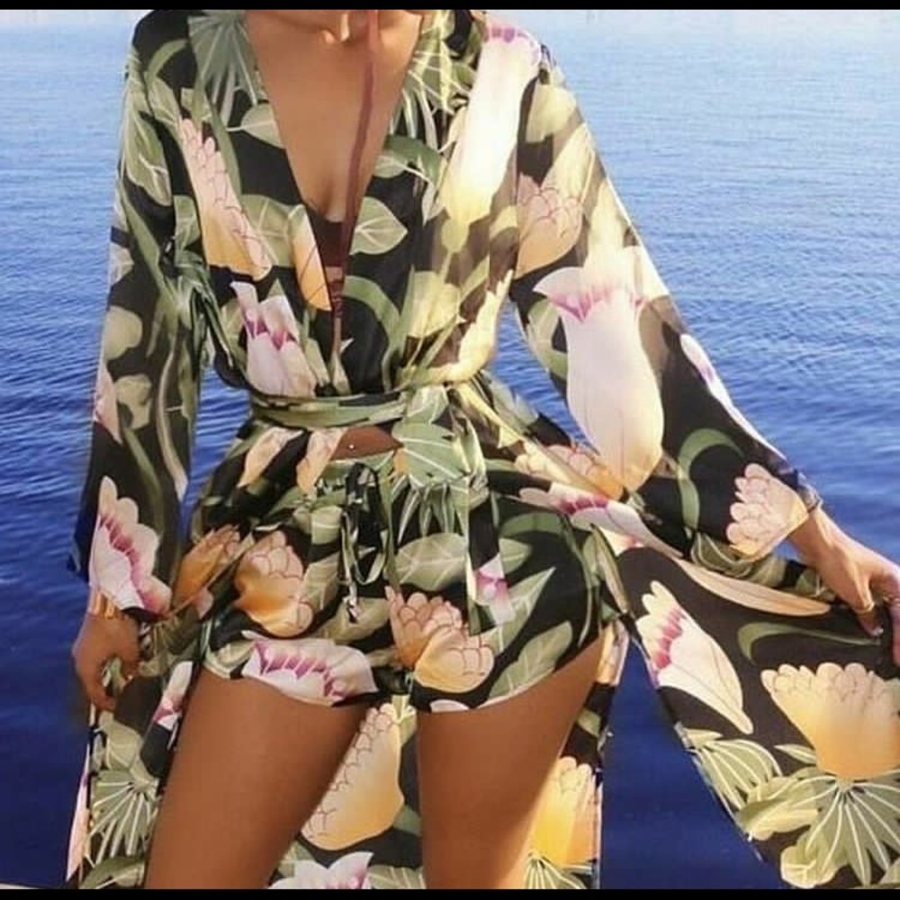 Shorts and Kimono set