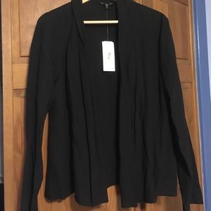 Eileen Fisher Linen Open Front Blazer
