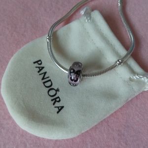 Pandora Pink Butterfly Kisses Murano charm 791621