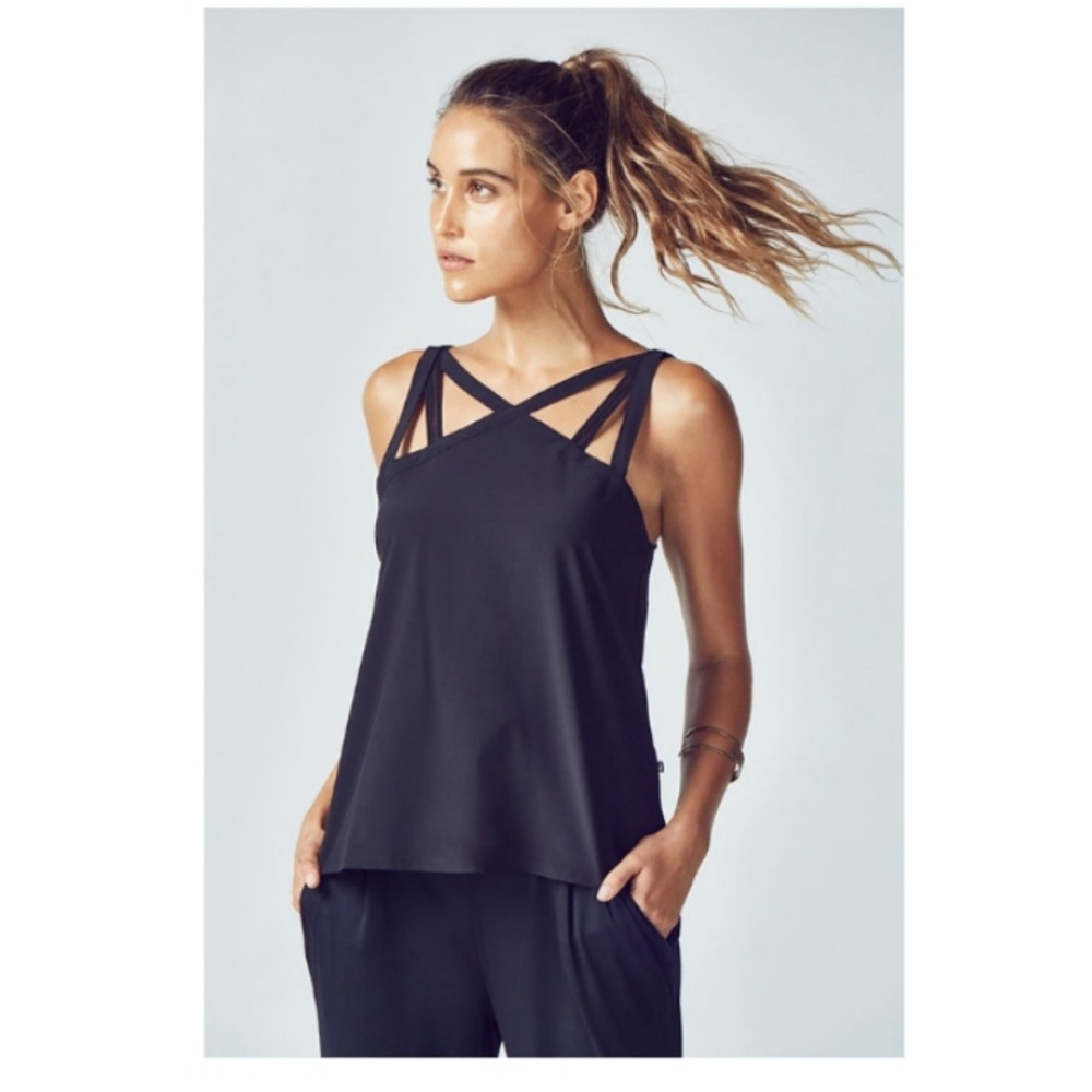 SALE! NWT Fabletics Black Activewear Tank Top