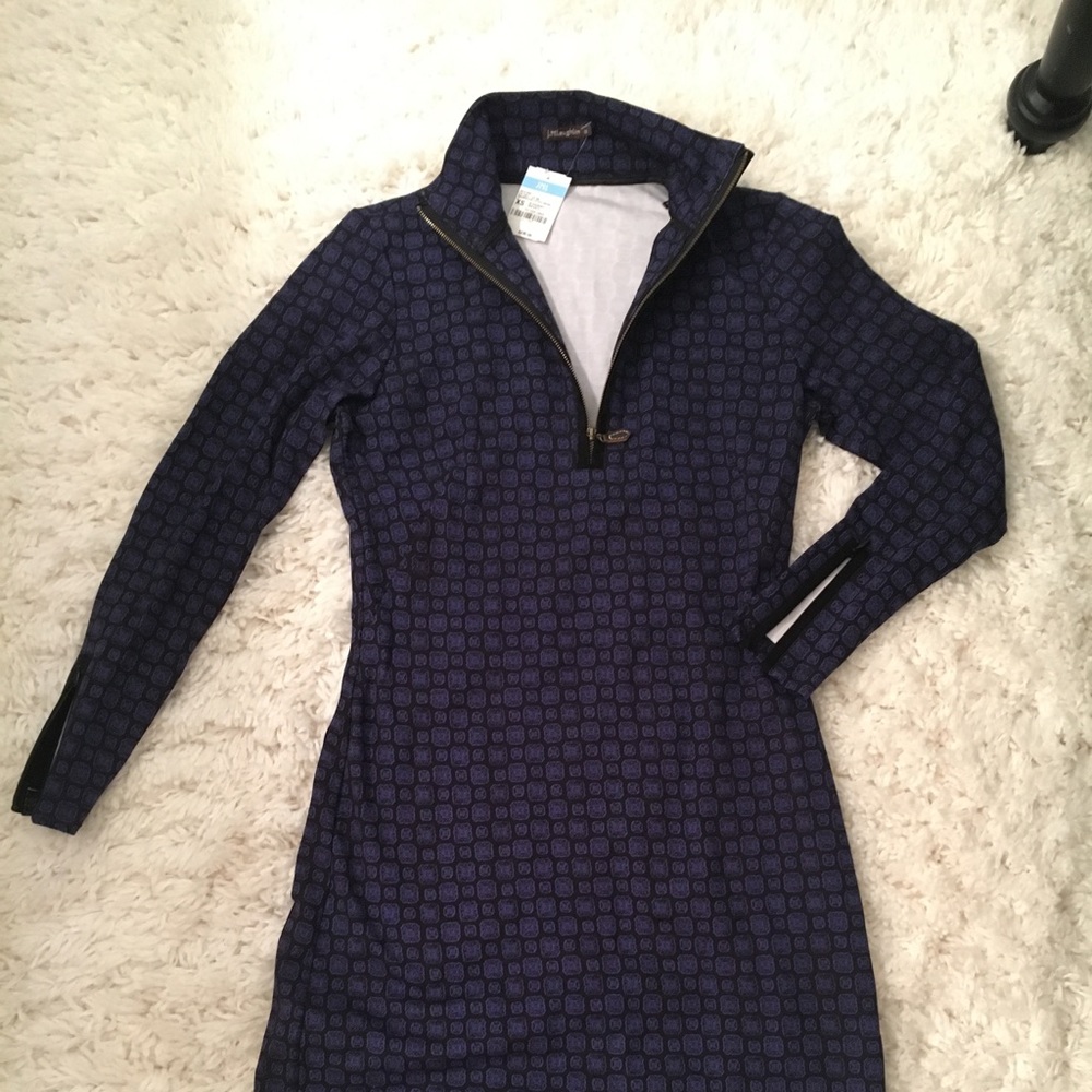 J McLaughlin dress- stretchy, zippers on sleeves