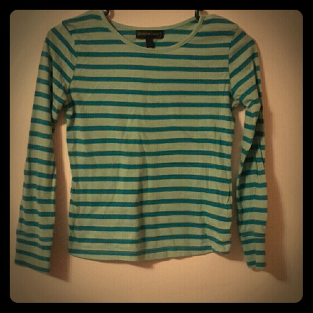 Green striped shirt