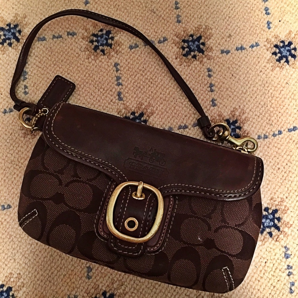 Brown Coach Clutch