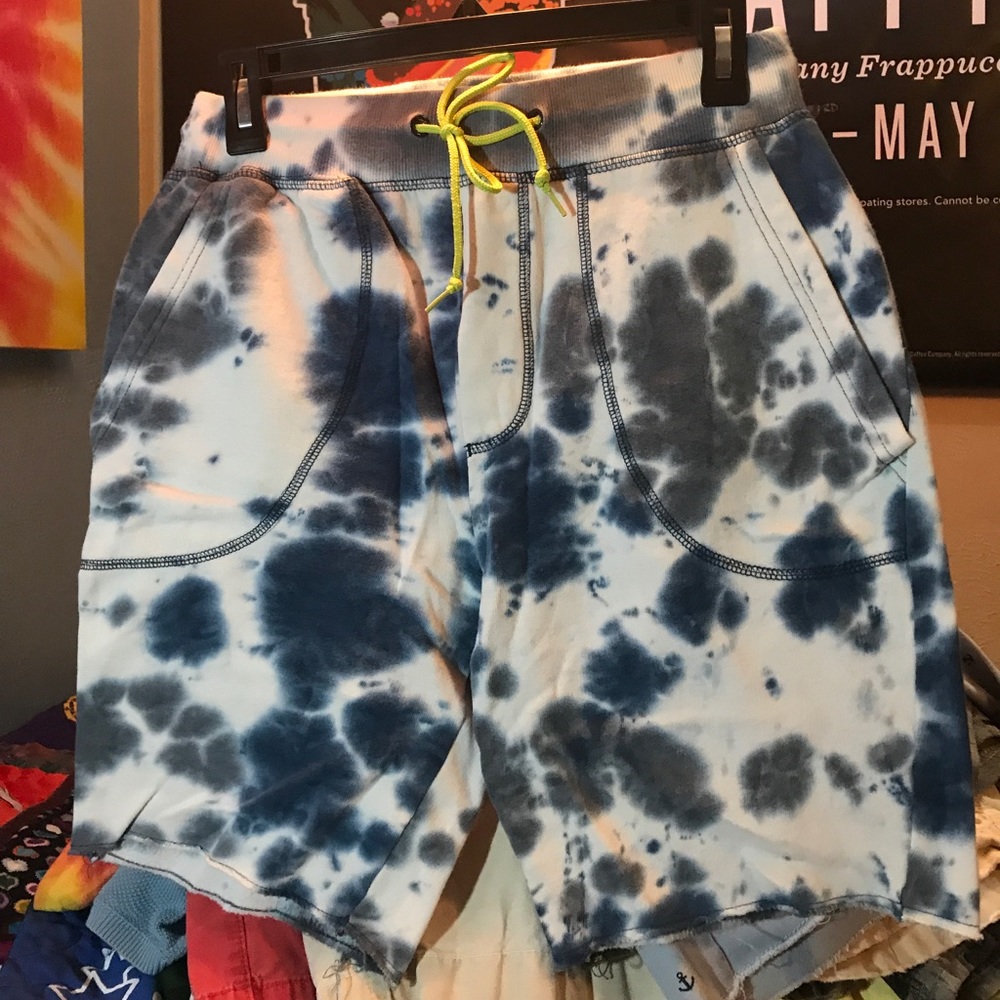 tie dye shorts