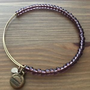 Alex & Ani Purple Bead bangle