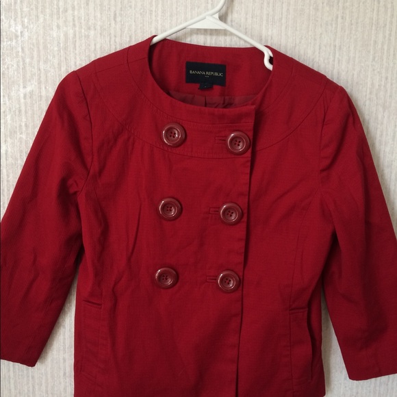 Banana Republic Red Jacket - Picture 2 of 6