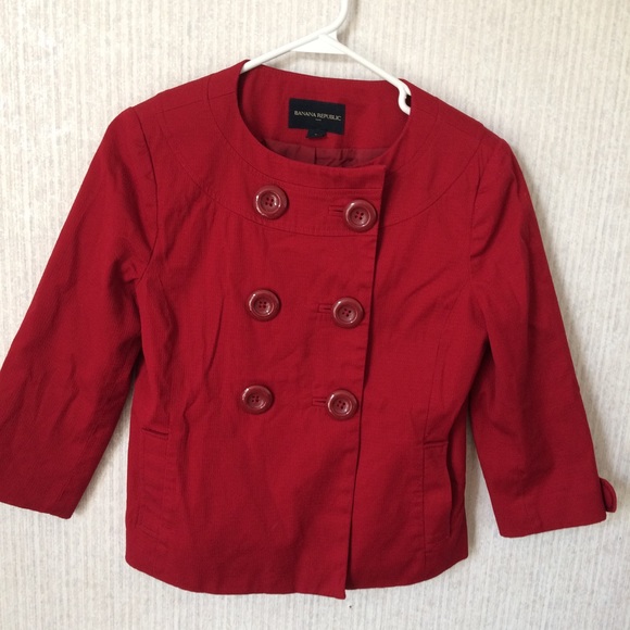 Banana Republic Red Jacket - Picture 3 of 6