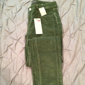 Levis Olive Green Corduroy Legging