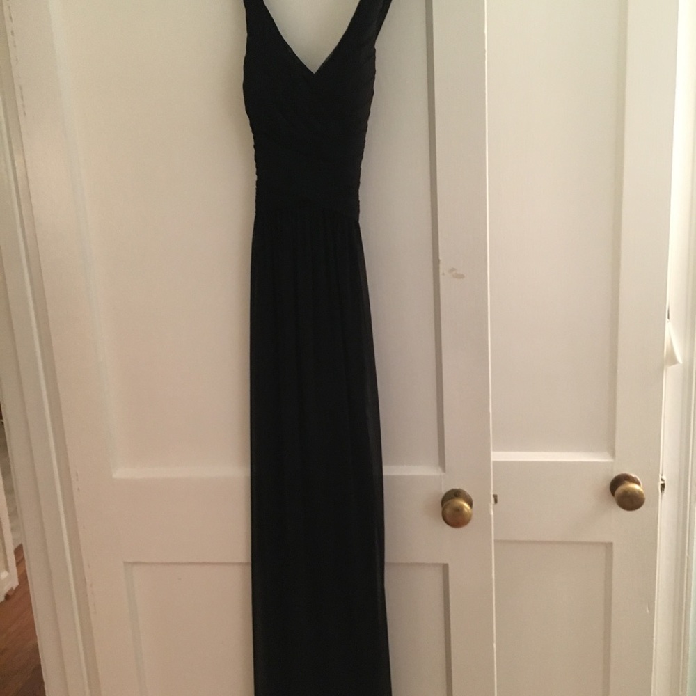 Davids Bridal long black dress