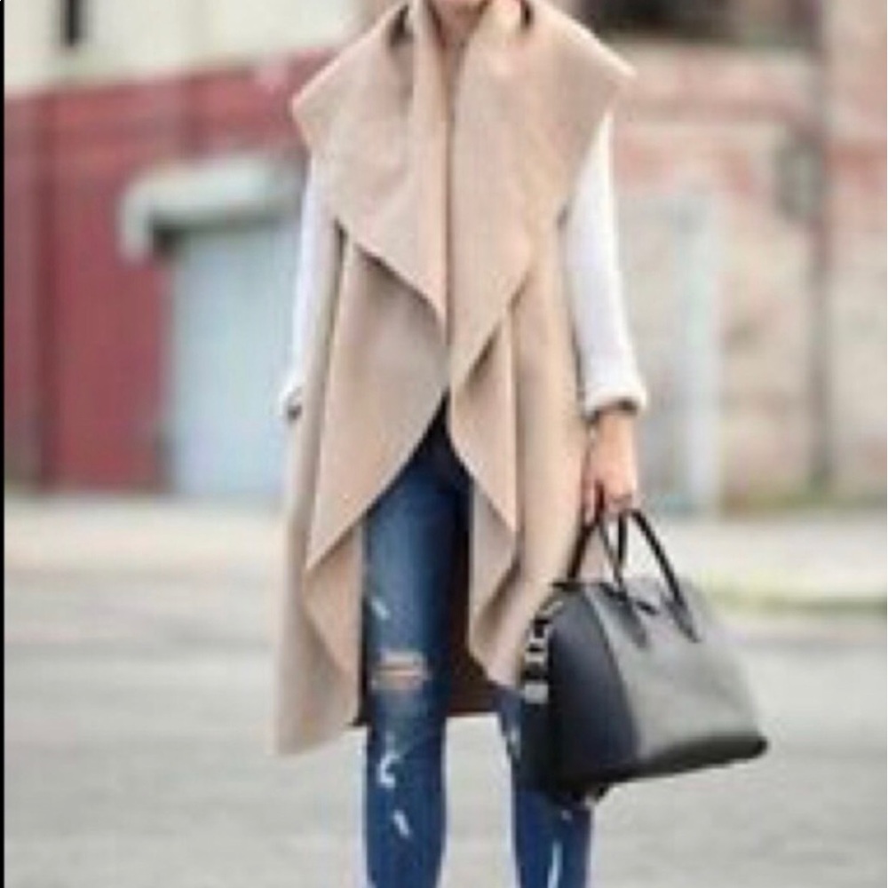 Zara waterfall waistcoat/ vest