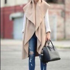 Zara waterfall waistcoat/ vest