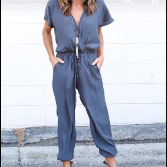 Pants - 🆕🍭🏆HP💼Medium Chiffon Sky Jumpsuit🎉Simply Chic