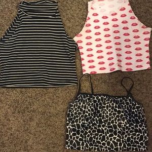 American Apparel Crop tops