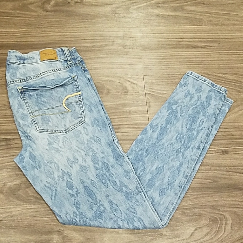 Aztec Patterned Skinny Jeans