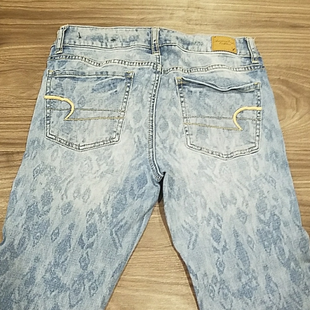 Aztec Patterned Skinny Jeans - Picture 2 of 3
