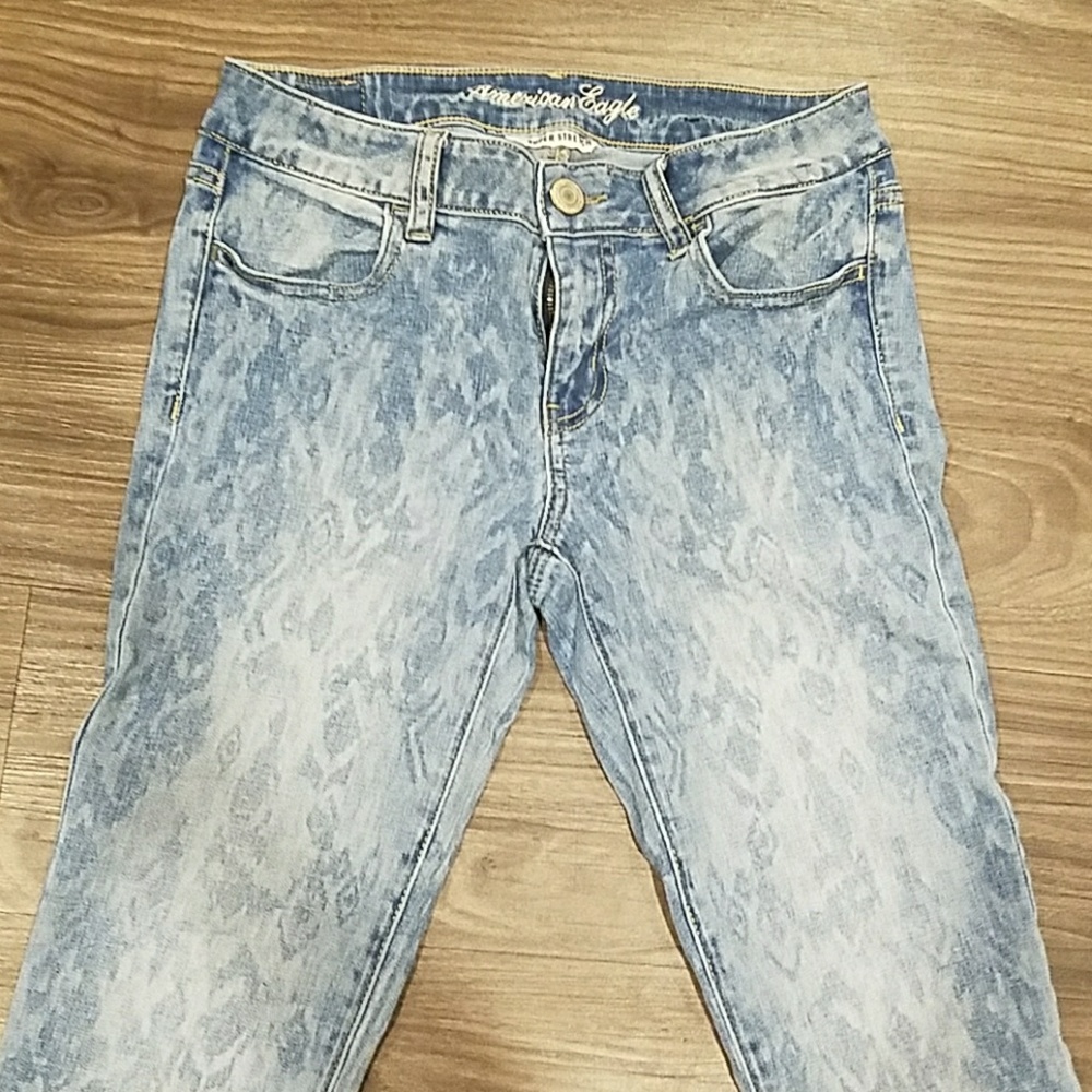 Aztec Patterned Skinny Jeans - Picture 3 of 3
