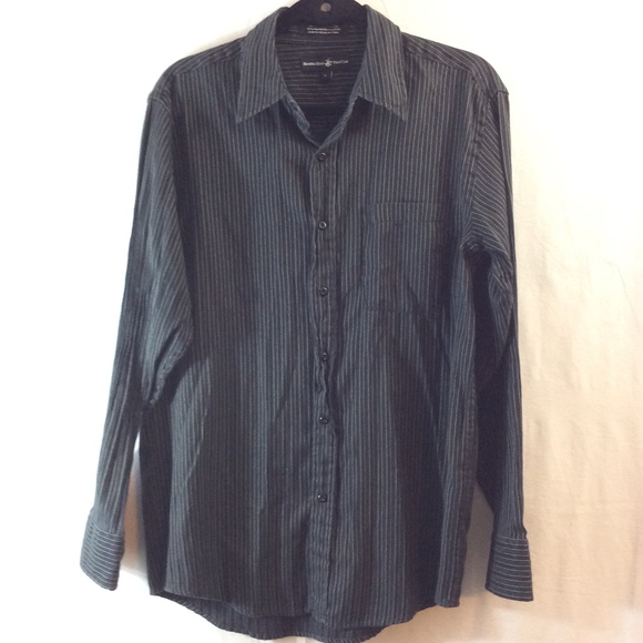 Beverly Hills Polo Club Other - Beverly Hills Polo Club black striped button up
